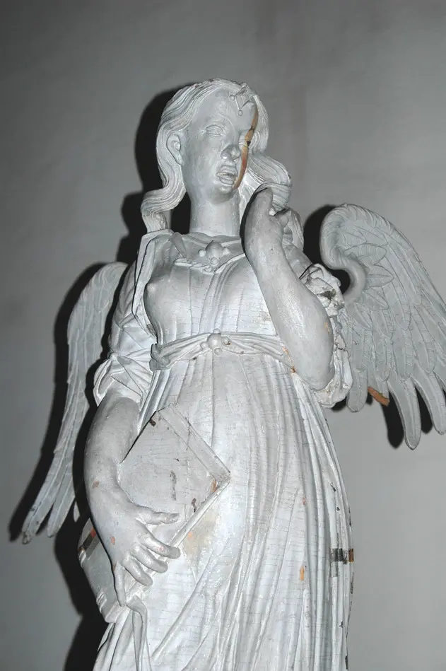 skulptur, ängel