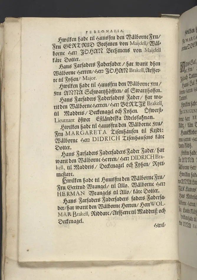 En trogen strids-mans, rätta affstedh ... Vthi en christeligh Lijk-predijkan öfwer kongl. maij:tz ... öfwerste öfwer Tawasthuus-lähns regemente infanterie ... Her Georg Anthoni Brakel, herre til Rochtell och Oddris ... den 4. januarii 1689 ... vthi Narfwens doom-kyrckia ... af Johanne Gezelio ... Tryckt i Åbo, af Johan Winter.
