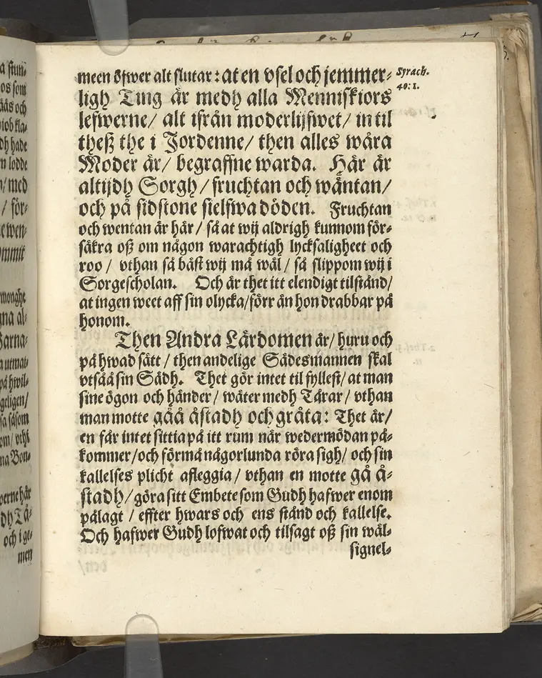 En Christeligh Lijkpredikan öfwer then ädle och högwälborne jungfru, I. Ebba Catharina Bonde, bohren frijherre Dotter till Laihela, jungfru till Bordsjö, Impseholm och Springestadh. Tå hennes salige lekamen, medh tilbörligh ehre- och lijk process bleff nedersatt i sin sahl. herrfaders graff och hwijlokammar vthi Kährbo sockne kyrcklia 27. julij, 1663. Hållen ther sammastädes aff D. Oluff Laurelio ..