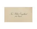 Visitkort från Fru Hilda Engelhart, f. Bergman.