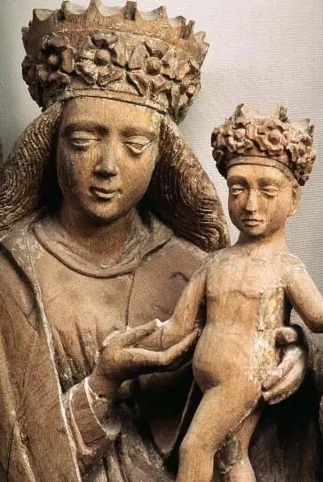 skulptur, Madonna med kvinnliga helgon