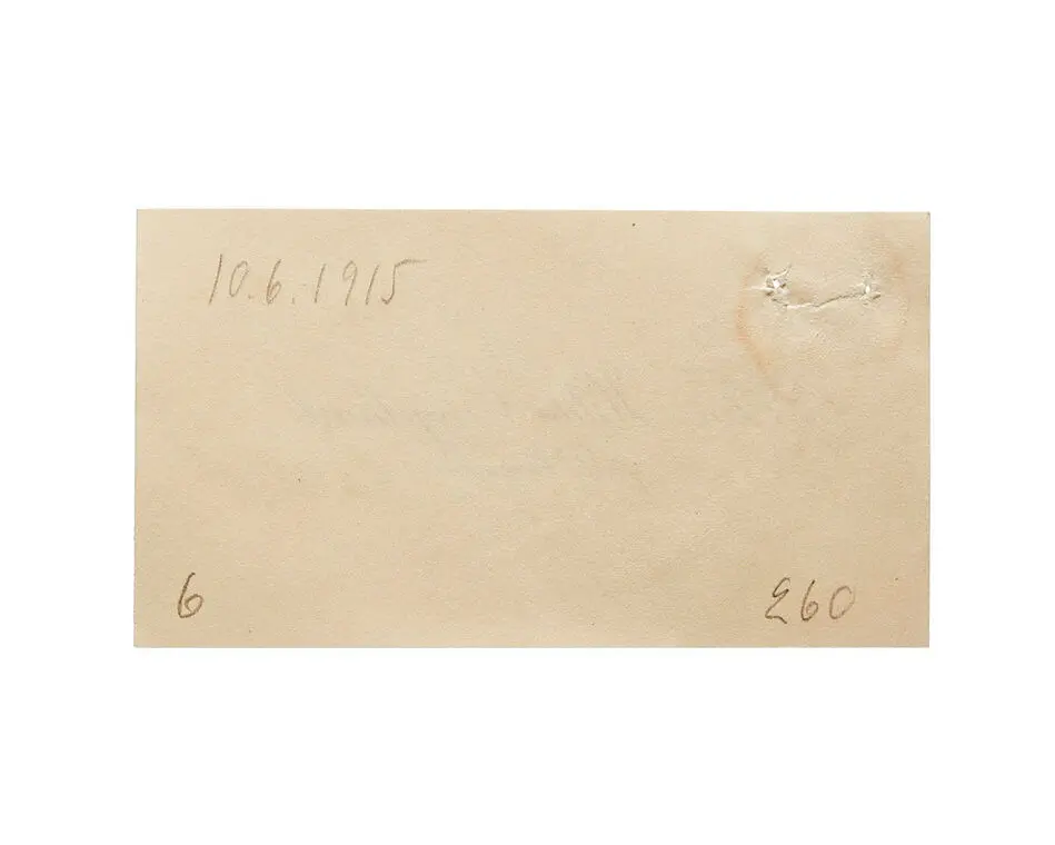Visitkort från Fru Hilda Engelhart, f. Bergman.