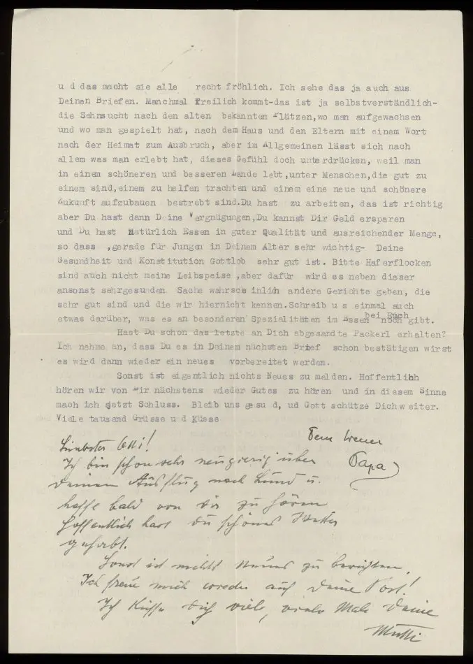 Brev från Elise och Josef Ullmann 1939-06-13