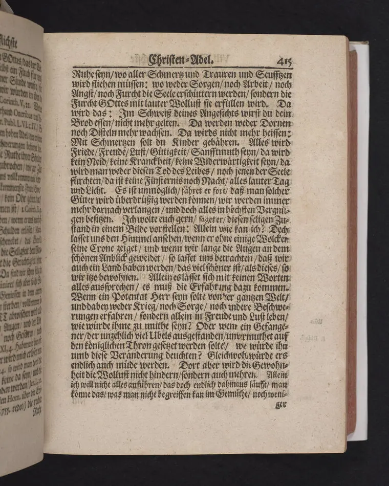 Der Vortrefflichste Christen-Adel/ In einer Christlichen Leichen-Predigt/ Tages vorher/ ehe Des ... Herrn Friedrichs von Werthern ... Der Röm. Käyserl. Maj. und des Heil. Röm. Reichs Erb-Cammer-Thürhüters .. Am 21. Decembr. 1686. Selig-verblichener Leichnam von Dreßden aus nacher Cölleda ... zu seinem Erb-Begräbnüß gebracht zu werden/ abgeführet worden.
