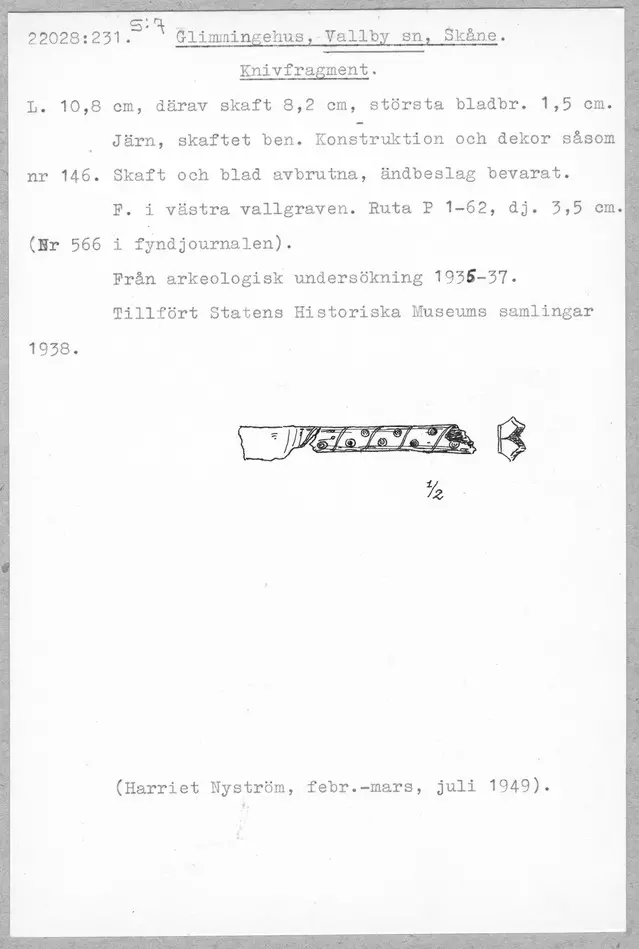 Bild på Kniv, Fragment