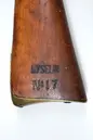 Gevär m: 1815, Sverige, tillverkningsnr 4292, utrangerat och använt som övningsgevär nr 17 vid Lyceum, Stockholm
