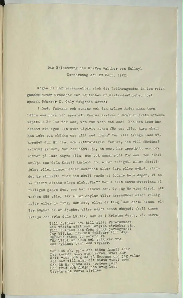 Bild på Tal av Pfarrer Ohly och Pastor Lindblom 28 september 1922