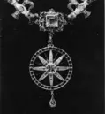 Ordenstecken, klenod, Jehovaorden, Sverige, tillverkad av Antonij Groot d.ä., Stockholm 1606, Troligen buren av Karl IX vid kröningen i Uppsala 1607-03-15.