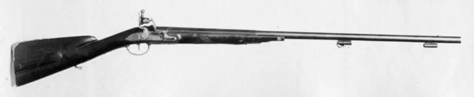 Flintlåsbössa, David Bars, Stockholm, 1700-talets mitt.