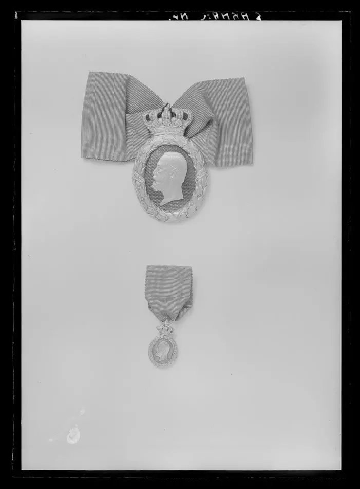 Konung Oskar II:s norska jubileumsminnestecken 1897.