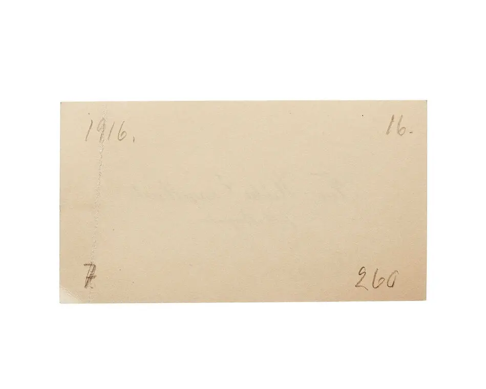Visitkort från Fru Hilda Engelhart, f. Bergman.