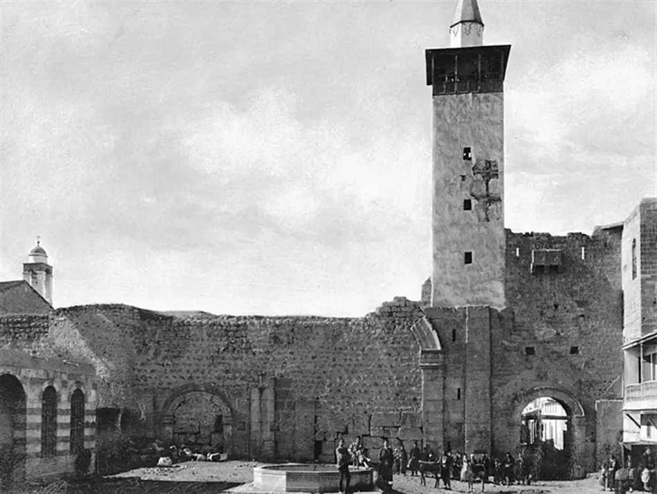 Fotografi. Bab Charki-porten i Damaskus.