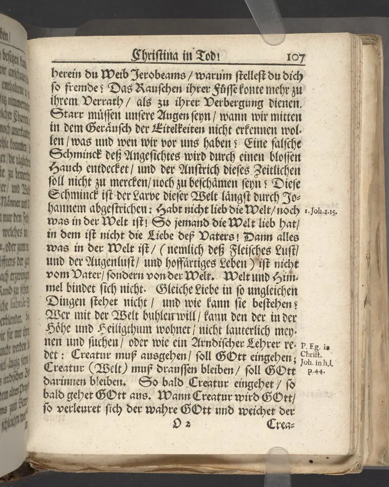 Christina in Leben/ Christina in Tod! Das ist Frühe doch lieb-volle Segen-Letze/ trauer-benehmende Trost-Letz/ und hoffnungs-volle Glaubens-Letze/ der weyland wohl-ehrbarn und gross-ehren tugendreichen Frauen Fr. Christina Grönin, gebornen Scharen-Bergin, desz wohl-ehren-vesten, grosz-achtbaren auch wohl-fürnehmen Herren Werner Gröns/ vornehmen Kauf-und Handels-Herren in hiesiger Königl. Residenz-Stadt Stockholm Herz-geschätzen Ehe-Gattin/ als deren verblichener Leichnam den 8 Maj-Monats, laufenden 1698-sten Heil-Jahrs, in Maria Magdalena Kyrch bey so wohl hoher/ als sonst ungemeiner Versamlung/ zur sanfften Erden-Ruh gebracht wurde/ zu inniger Trost-fasung vorgestellet von Johann Jacob Leibniz/ der h. Schrifft D. der löbl. Teutsschen Gemeine Past. und Consist. Assess. Stockholm/ Gedrucht bey Henrich Keysern/ J.K.Maejest: und der Acad. in Ups. Buchdrucker