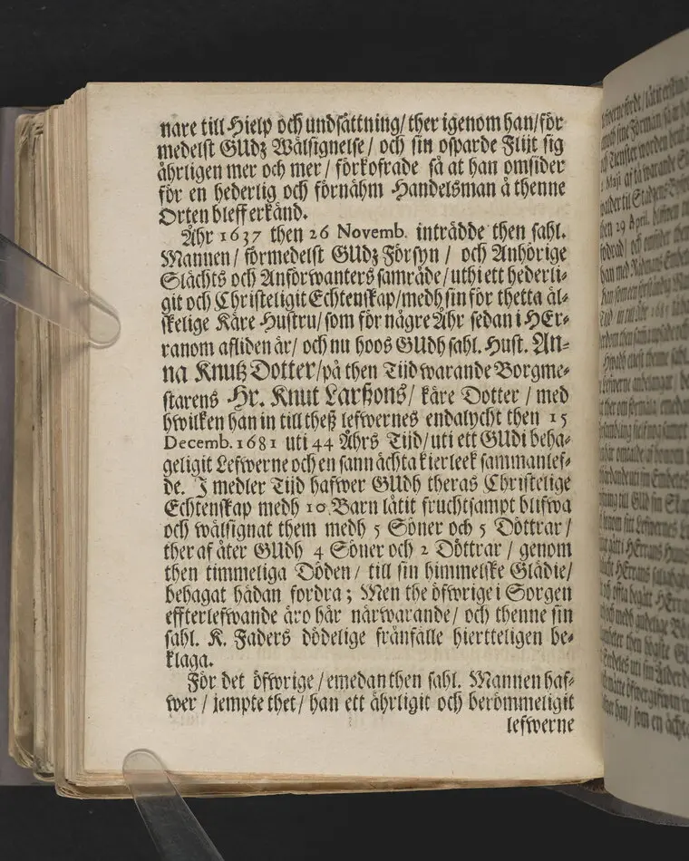 Senii gravamen, solamen & conamen, eller ålderdomens brist, tröst och plicht, i en christelig lijk-predikan ... vthi Nyköpingz stora kyrkio på palm-söndagen, anno 1690. Tå ... handelsmannens och rådmannens i Nyköping, Herr Petter Carlszons, jordiska hydda ... förlåten blef ... förklarat af Magno J. Melandro ... Stockholm, tryckt hoos Joh. Georg Eberdt.