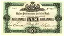 Mälare Provinsernas Enskilda Bank - Fem kronor