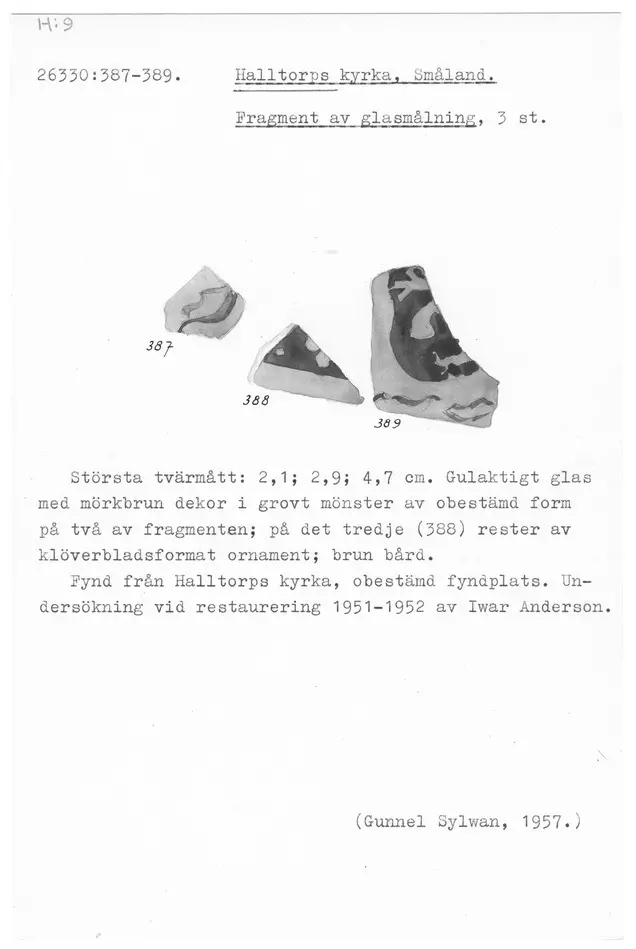 Bild på Målat fönsterglas