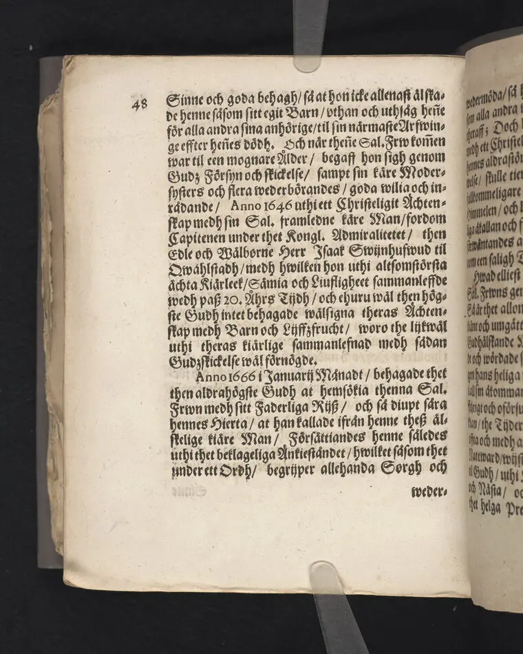 Gudz barns ångest och hugswalelse, kamp och seger beskrefwen uthaf psal. 71. V. 19. 2. och uthi en christelig lijkpredikan, tå then edle och wälborne fru, F. Maria Gyllencreutz til Siggestadh ... uthi Ridderholms kyrkian i Stockholm, åhr MDCLXXX. then sextonde söndagen trinit. hederligen och med wederbörlig prydnad blef begrafwen ... förestäld af Erico Noræo ... Stockholm, tryckt hoos Joh. Georg Eberdt.