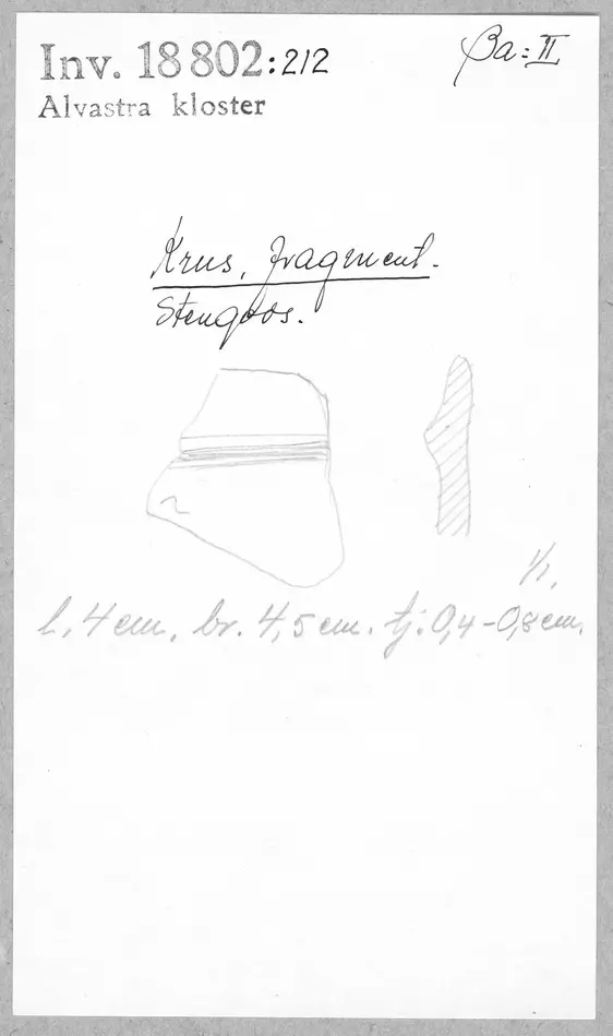 Bild på Krus, Kärl, Fragment