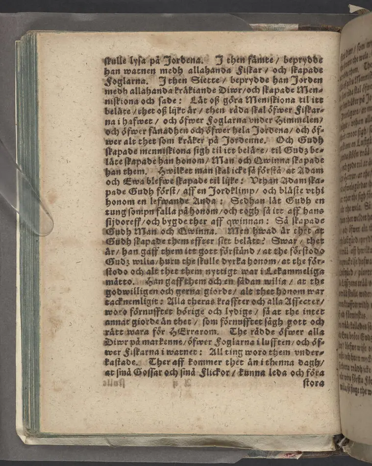 Then VI. lijkpredikningen ... vthi ... s. hustru Malins Måns Clemetsons, begraffning, i Bootkyrkia, then 31 maij, anno 1619.