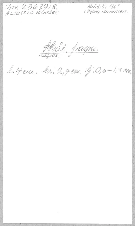 Bild på Skål, Kärl, Fragment