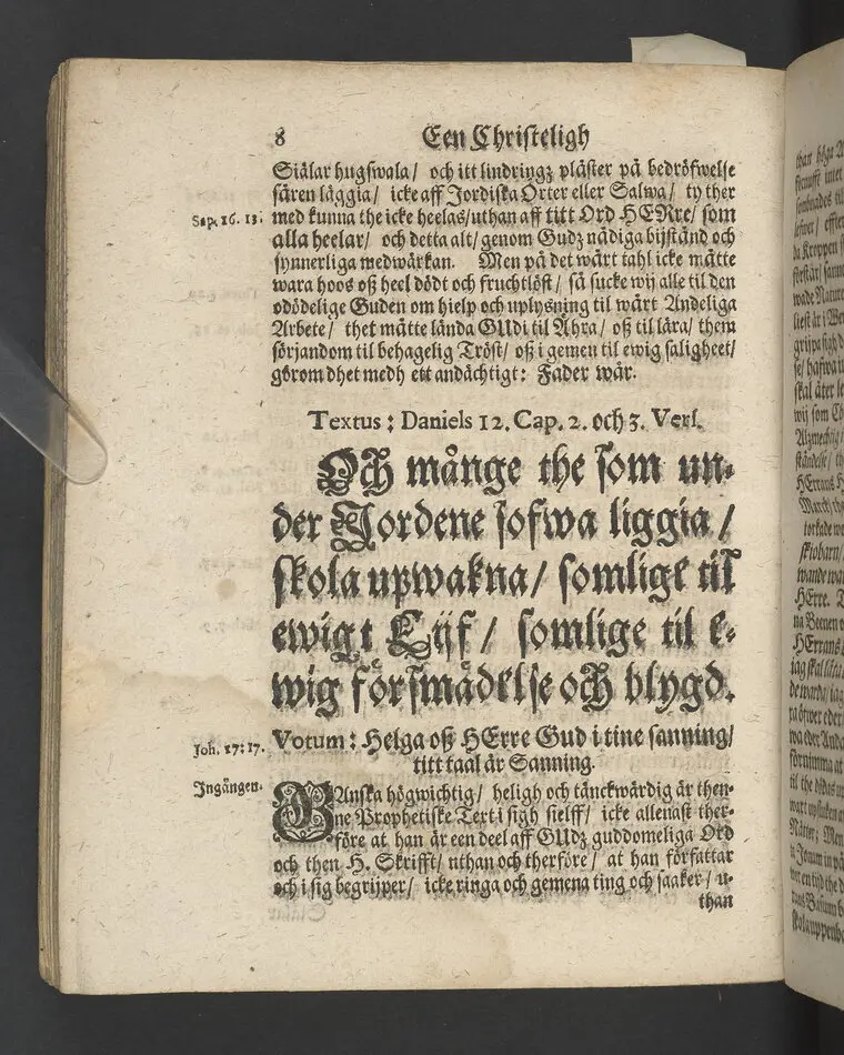 I.N.J. Status denatorum, the afsomnade dödas tilstånd, uthi een chtisteligh lijkpredijkningh,, öfwer ... herr Niels Erickzson Bergudd, fordom hauptmann öfwer ... hwilken i herranom afsomnade uti Malar sochn på sin egen swärd i Solfmo den 3. maij anno 1680 ... framstält ... aff Olavi Magni Arenio .