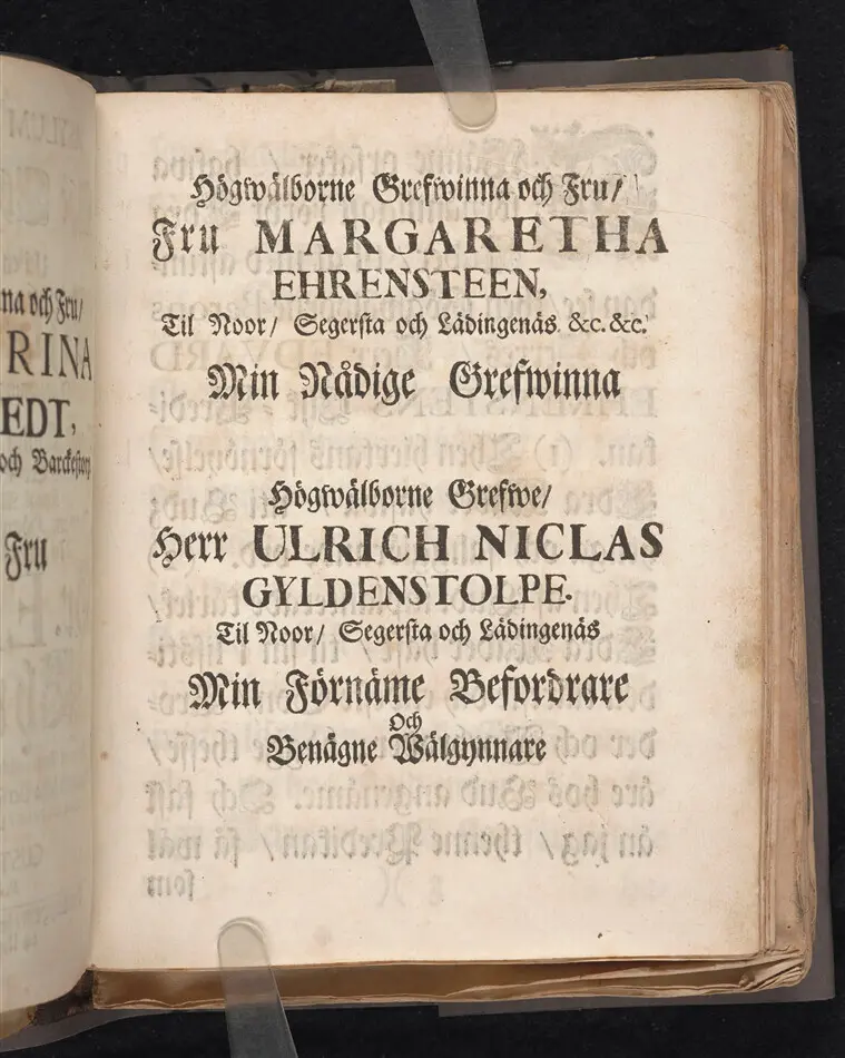 Asylum christianorum, eller The christnas tilflycht, betrachtat uti en enfaldig och gudelig lijk-predikan, i anledning af psalmen Davids 27. v. 5. öfwer hans kongl. may:tz wår allernådigste konungs tro-tienare ... nu hos Gud ewinnerligen salige, hr. Edvard Ehrensteen ... uti många höga personers, samt en ansenlig församlings närwaro, hållen i Öster Åkers kyrckia, den 29 jan. 1712. Af Gustaf Hallman ... Stockholm, hos Joh. Henr. Werner, kongl. may:tz och Upsala acad. boktr. 1713.
