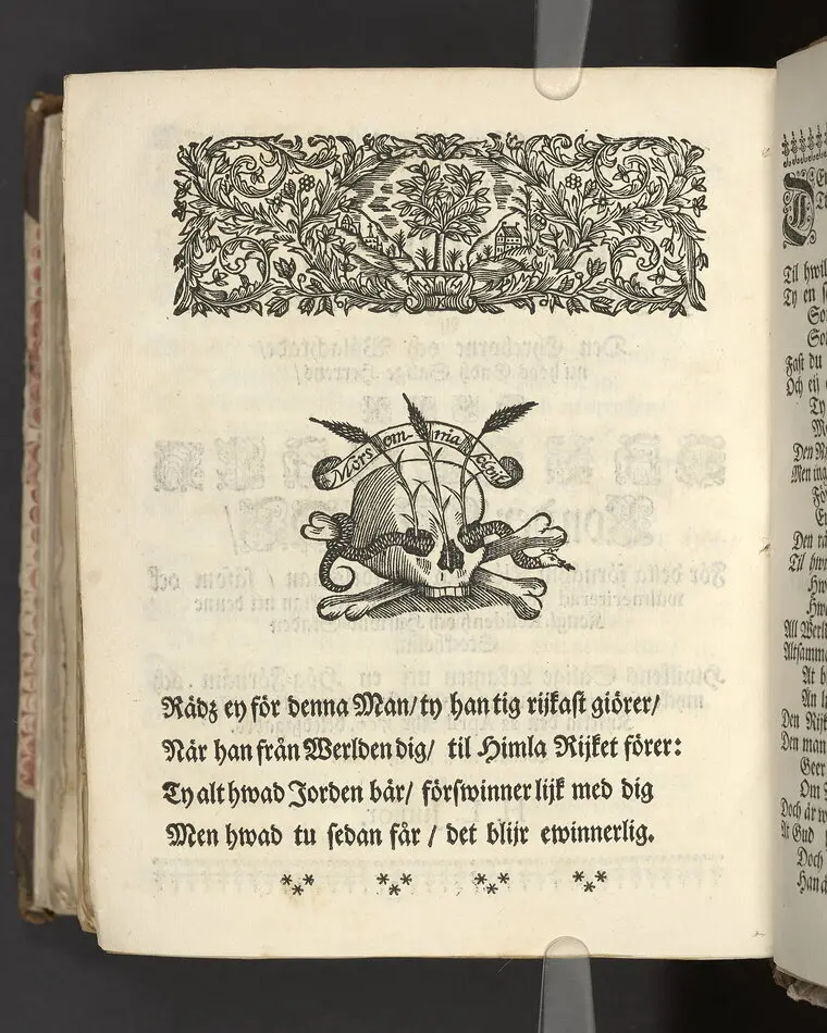Der wohlbelohnte Gerechte, als der Weyland wohl-ehrenveste ... Diedrich von der Liedt, wohlbenahmter Kauff- und Handels-Mann in dieser königlichen Residentz-Stad Stockholm, und der hiesigen löblichen deutschen Kirchen wohlverordneter Eltester und Vorsteher, den 22. April, im Jahr Christi 1700. in der St. Nicolai Kirchen, bey volckreicher Versamlung, ansehnlich zur Erden bestetiget worden, fürgestellet aus dem 16. und 17. Versickeln des 5. Capitels des Buchs der Weiszheit, von M. Ægidio Strauchen ... Stockholm, gedruckt bey Olao Enæo, königl. Antiq. Arch. Buchdr.