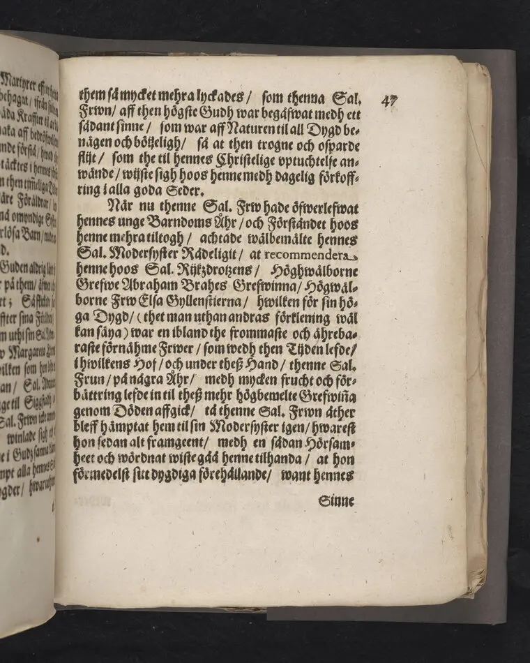 Gudz barns ångest och hugswalelse, kamp och seger beskrefwen uthaf psal. 71. V. 19. 2. och uthi en christelig lijkpredikan, tå then edle och wälborne fru, F. Maria Gyllencreutz til Siggestadh ... uthi Ridderholms kyrkian i Stockholm, åhr MDCLXXX. then sextonde söndagen trinit. hederligen och med wederbörlig prydnad blef begrafwen ... förestäld af Erico Noræo ... Stockholm, tryckt hoos Joh. Georg Eberdt.