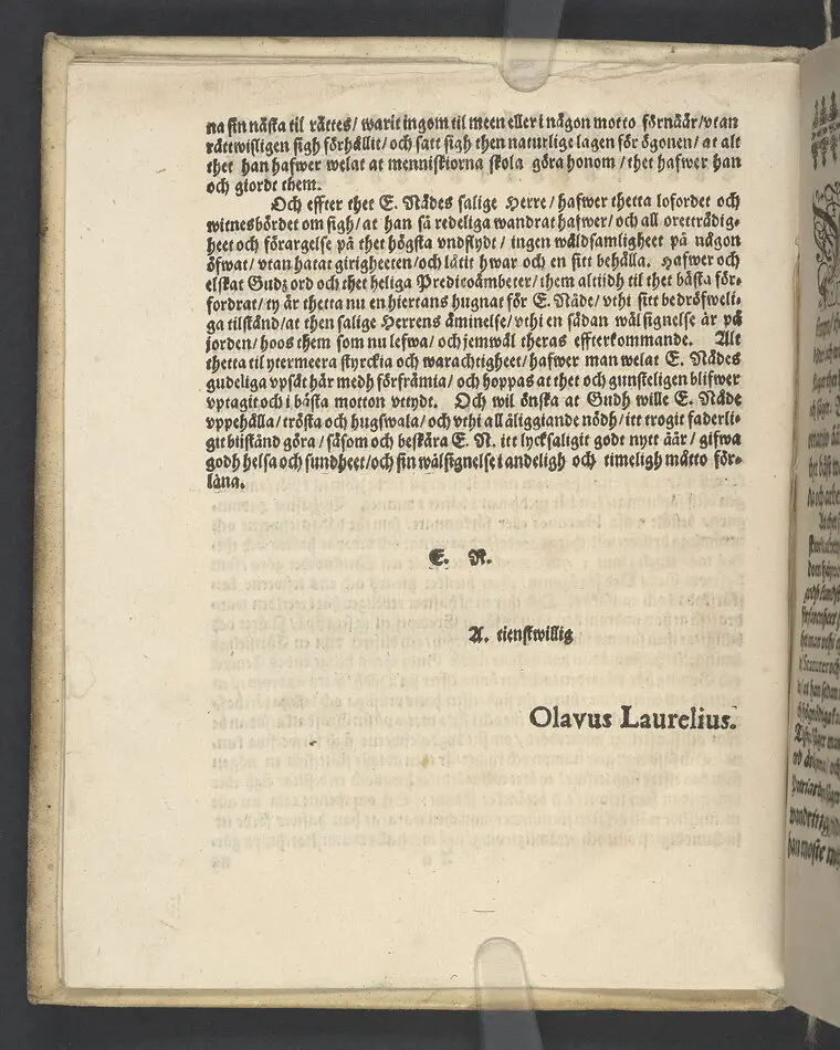 Lijkpredikan, öfwer... Herr Bengt Oxenstierna, Frijherre til Ekebyholm och Söderboo... Vthi Riddarholms Kyrckian, den 6. Augusti åår 1643. Så och en kort Relation, om then salige herrens stora förfarenhet och widt kring om werlden giorda resor... Tryckt aff Henrich Keyser 1644.
