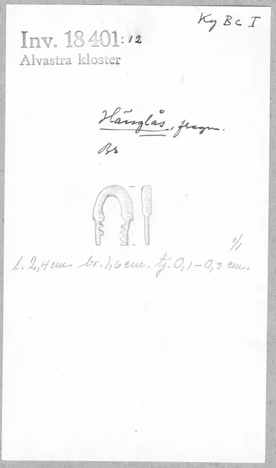 Bild på Hänglås, Lås, Fragment