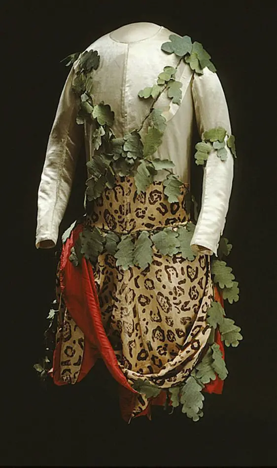 "En Wildes Klädning", hertig Karls dräkt från Dianas fest 1778.