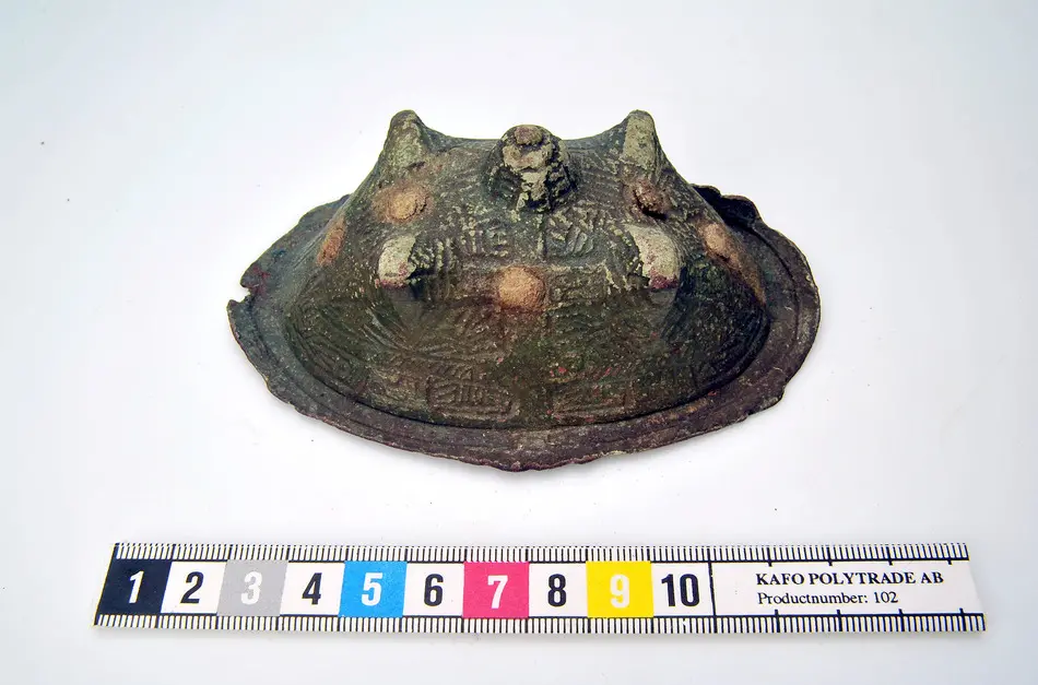 Oval spännbuckla P55