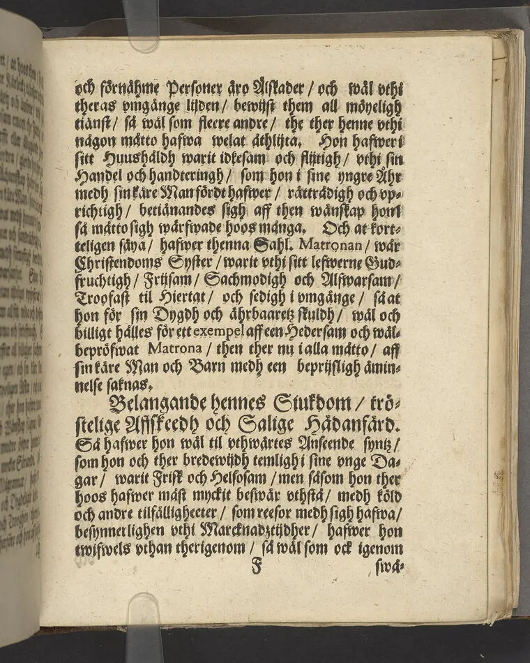 Bona fama, bonus odor ... Vthi een christeligh lijkpredikan vthöfwer ... rådmansens Hr Jacob Barckmans ... hustru ... H. Britta Jonsdotter ... förklarat aff Nicolao Rudbeckio ... Tryckt i Stockholm, aff Ignatio Meurer ... 1669.