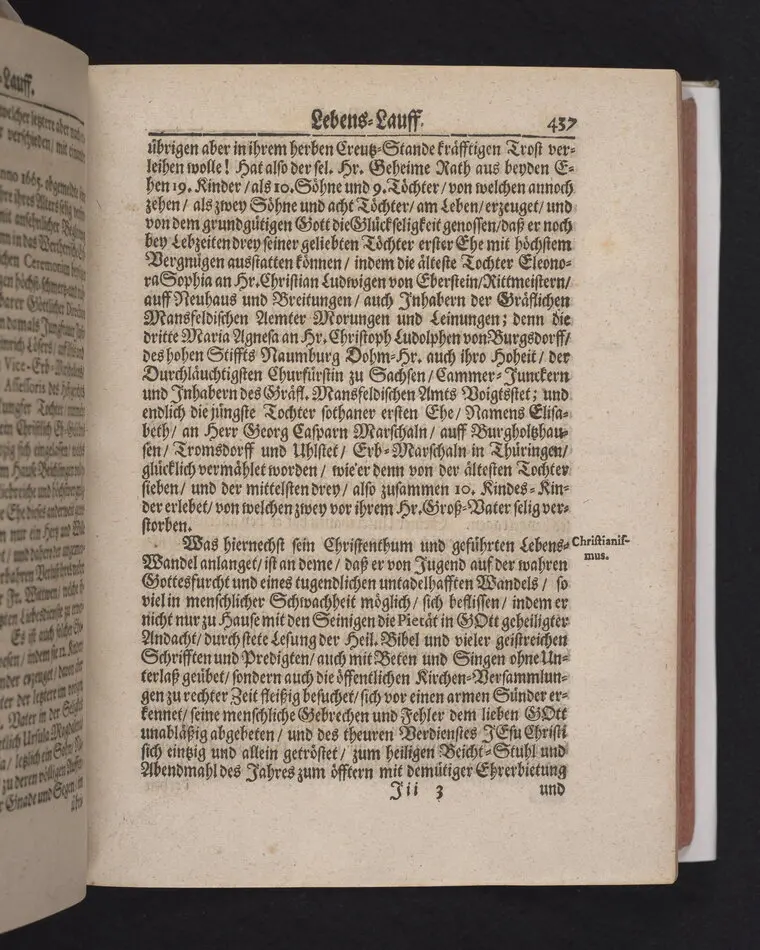 Der Vortrefflichste Christen-Adel/ In einer Christlichen Leichen-Predigt/ Tages vorher/ ehe Des ... Herrn Friedrichs von Werthern ... Der Röm. Käyserl. Maj. und des Heil. Röm. Reichs Erb-Cammer-Thürhüters .. Am 21. Decembr. 1686. Selig-verblichener Leichnam von Dreßden aus nacher Cölleda ... zu seinem Erb-Begräbnüß gebracht zu werden/ abgeführet worden.