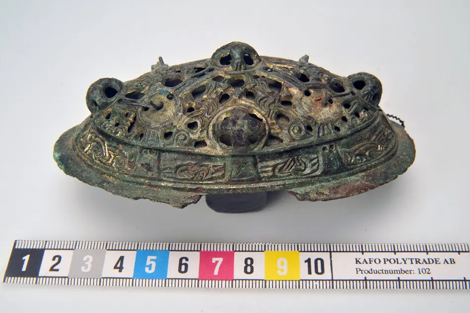 Oval spännbuckla P51