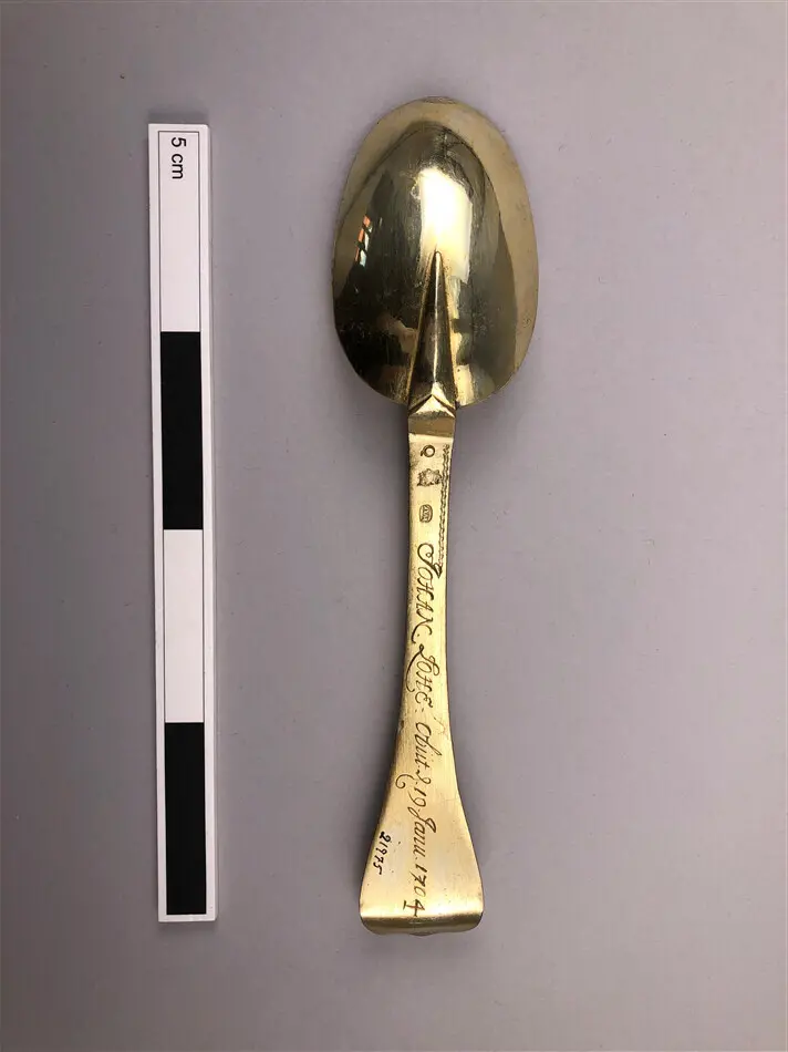 Begravningssked, Anders Malthow, Stockholm, 1704