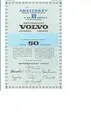 AKTIEBREV SHARE CERTIFICATE Å EN B AKTIE I FOR ONE B-SHARE IN AKTIEBOLAGET VOLVO GÖTEBORG SWEDEN