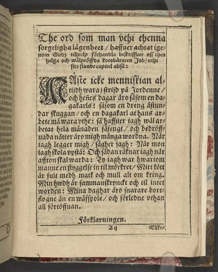 Een christelig lijkpredikning om the andelige fiender, med hwilka alla gudfruchtiga menniskior strijda måste ... Hwilken tå ... frw Maria Eliszabeth, Sweriges ... konunga dotter ... fördes til sin hwilokammar i Linckep[~]ing. Hållin är på thet fursteliga hwset Bråborg, then 18. januarij, åhr 1619. Aff Petro Jonæ Biugg ... Tryckt i Stockholm aff Oluff Oluffson. Anno 1620.