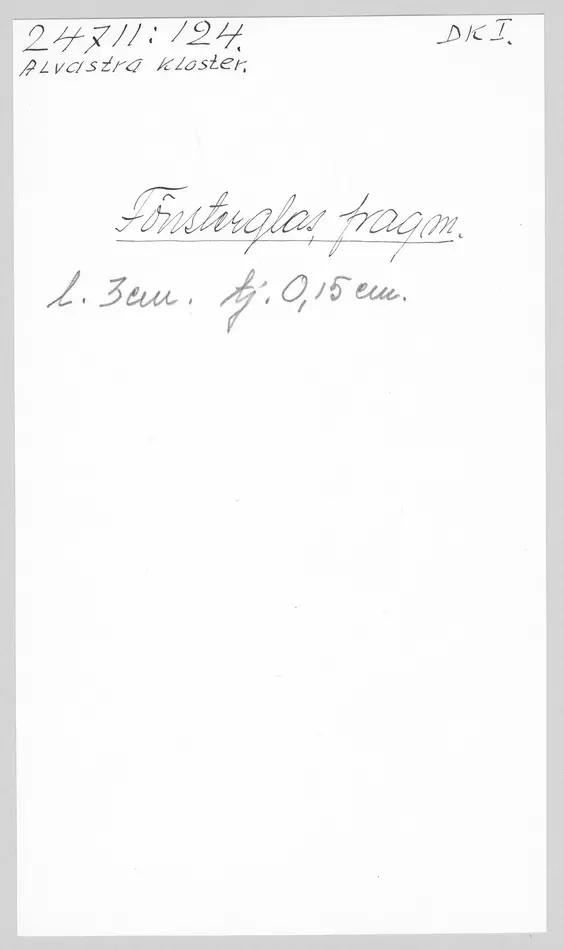 Bild på Fönsterglas, Fragment