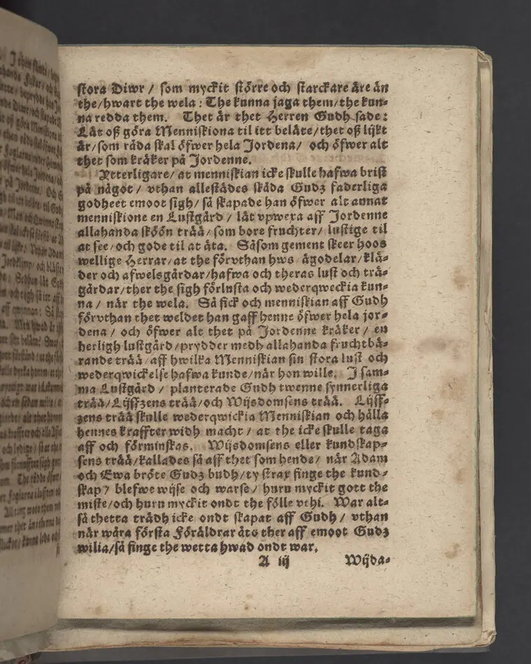Then VI. lijkpredikningen ... vthi ... s. hustru Malins Måns Clemetsons, begraffning, i Bootkyrkia, then 31 maij, anno 1619.