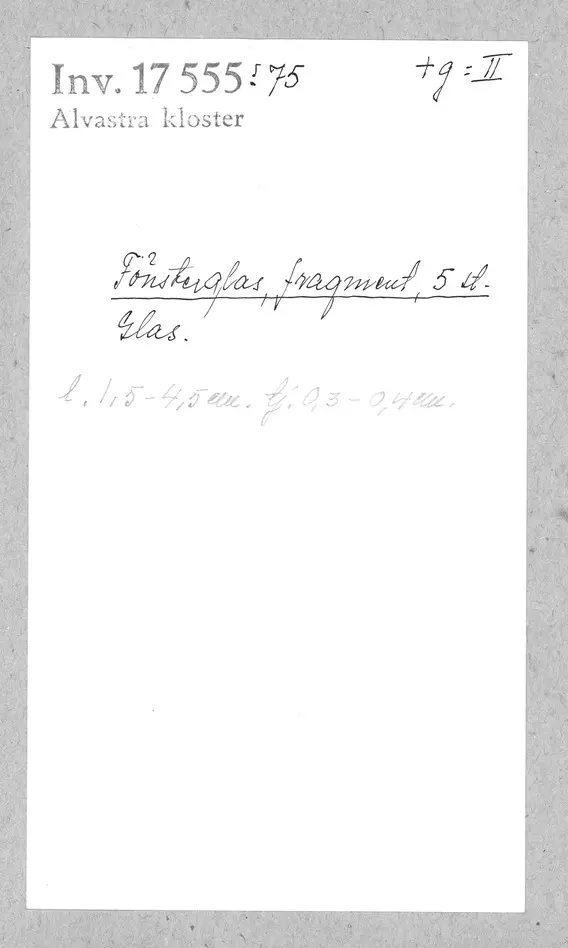 Bild på Fönsterglas, Fragment