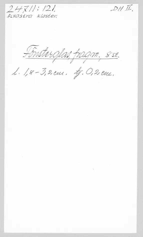 Bild på Fönsterglas, Fragment