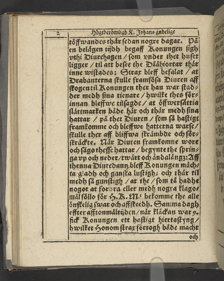 Agon regius, konglige Majesteetz till Swerige etc. H. Johans III... dödzkamp... Anteknat förste gången... på latiniskt språk... Dn. Jona Petri Nericio... Men nu... besmyckiat... medh Threnodia dramatica och... Drotningz Gunilæ epithaphijs... ich en... oration om... konungens... leffwerne... authore, Sylvestro Johan. Phrygio... Holmiæ A.C. 1620.