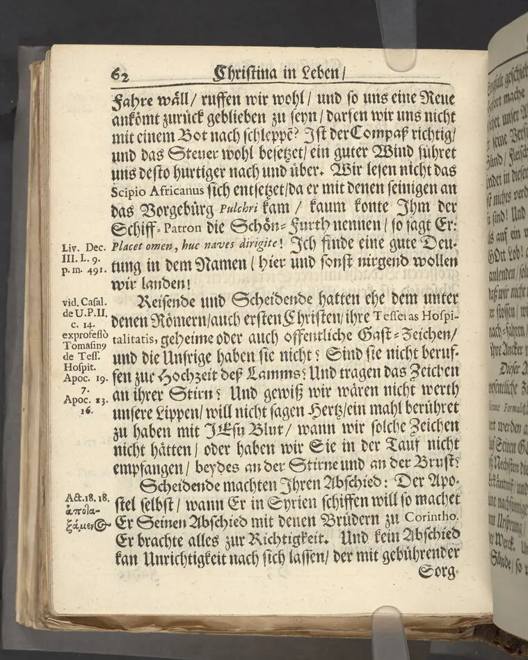 Christina in Leben/ Christina in Tod! Das ist Frühe doch lieb-volle Segen-Letze/ trauer-benehmende Trost-Letz/ und hoffnungs-volle Glaubens-Letze/ der weyland wohl-ehrbarn und gross-ehren tugendreichen Frauen Fr. Christina Grönin, gebornen Scharen-Bergin, desz wohl-ehren-vesten, grosz-achtbaren auch wohl-fürnehmen Herren Werner Gröns/ vornehmen Kauf-und Handels-Herren in hiesiger Königl. Residenz-Stadt Stockholm Herz-geschätzen Ehe-Gattin/ als deren verblichener Leichnam den 8 Maj-Monats, laufenden 1698-sten Heil-Jahrs, in Maria Magdalena Kyrch bey so wohl hoher/ als sonst ungemeiner Versamlung/ zur sanfften Erden-Ruh gebracht wurde/ zu inniger Trost-fasung vorgestellet von Johann Jacob Leibniz/ der h. Schrifft D. der löbl. Teutsschen Gemeine Past. und Consist. Assess. Stockholm/ Gedrucht bey Henrich Keysern/ J.K.Maejest: und der Acad. in Ups. Buchdrucker