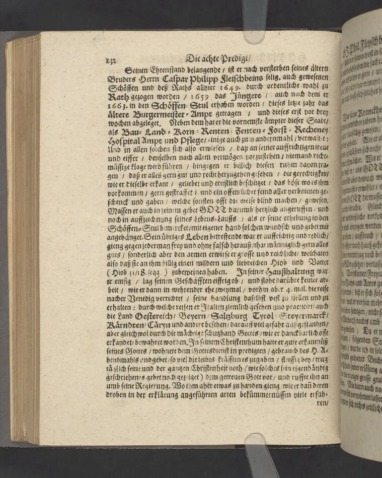 Likpredikan över Johann Philipp Fleyschbein von Kleeberg d.ä.