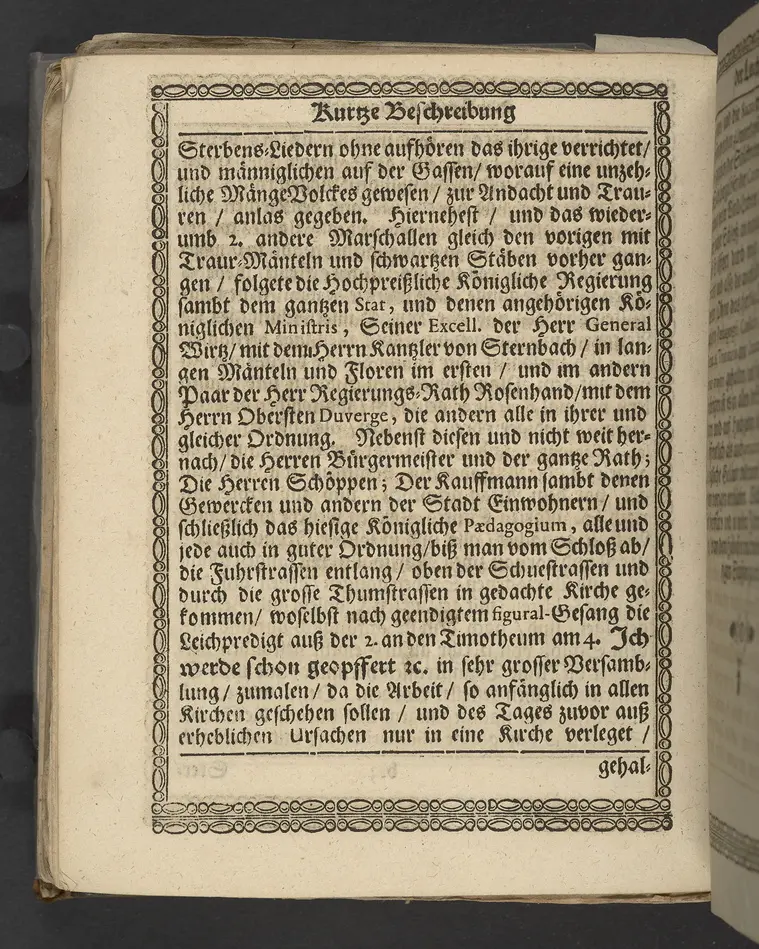 Lob eines rechtschaffenen, auszgeübeten und consummaten Königs, insonderheit aber des nunmehr in Gott ruhenden Carll Gustaffs der Schweden, Gothen und Wenden Königes ... zu vollführung derer in Alten Stettin angestellten Leich-Procession, in der Schloszkirche daselbst in einer Stand-Rede ... vorgestellet, von Ludovico Jacobi ... Mit kurtzer Beschreibung desselben Leich Conduicts, und dabey gepflogenen Solennitäten.