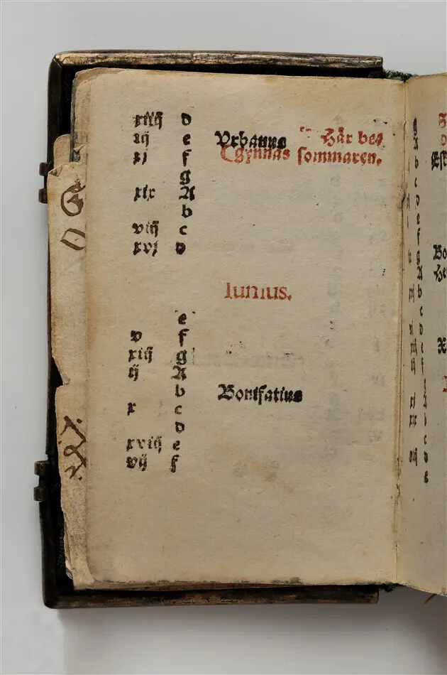 Bönbok, titel: "Någhra gudeligha böner utdragna aff then helga scrifft", tryckt hos Amund Laurentzon, Stockholm 1559.