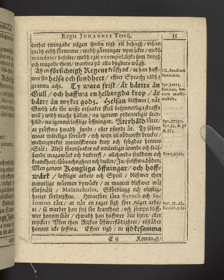 Agon regius, konglige Majesteetz till Swerige etc. H. Johans III... dödzkamp... Anteknat förste gången... på latiniskt språk... Dn. Jona Petri Nericio... Men nu... besmyckiat... medh Threnodia dramatica och... Drotningz Gunilæ epithaphijs... ich en... oration om... konungens... leffwerne... authore, Sylvestro Johan. Phrygio... Holmiæ A.C. 1620.