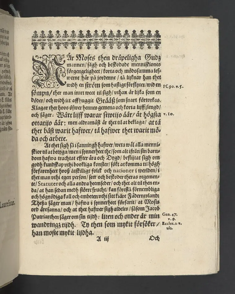 Lijkpredikan, öfwer... Herr Bengt Oxenstierna, Frijherre til Ekebyholm och Söderboo... Vthi Riddarholms Kyrckian, den 6. Augusti åår 1643. Så och en kort Relation, om then salige herrens stora förfarenhet och widt kring om werlden giorda resor... Tryckt aff Henrich Keyser 1644.