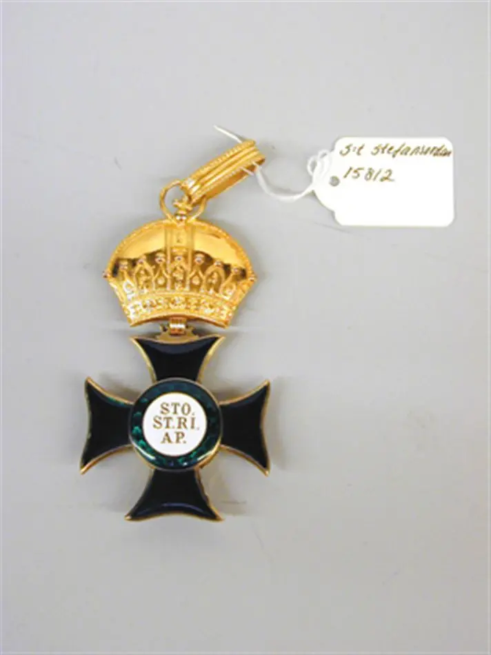 Ordenstecken för kommendör med stora korset av S:t Stephansorden kungariket Ungern, C P Rothe, Wien ca 1900. Königlich ungarischer Orden des Heiligen apostolischen Königs Stephan